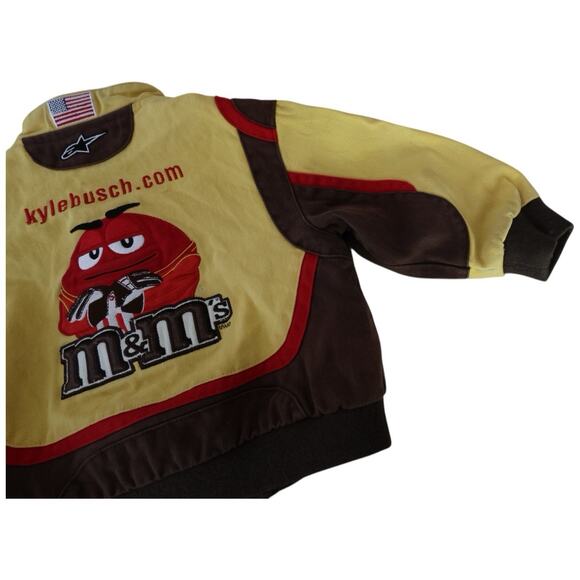 Nascar Kyle Busch JH Design M&M's Yellow Cotton Jacket w/Snaps Kids Size 3T - Picture 12 of 16